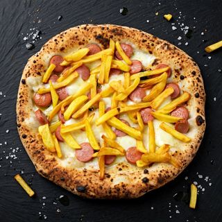 pizza wurstel e patate