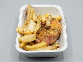 Coscetta di pollo con patate