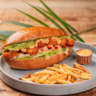 Coco Loco shrimp Po'Boy