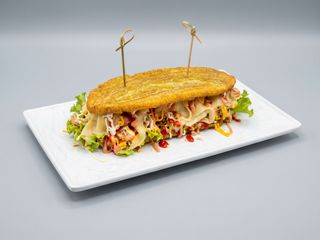 Patacon de pollo