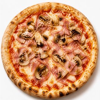 Cotto e funghi