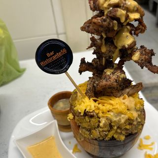 Mofongo con carne salada