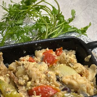 Bacalao Arroz con guandules