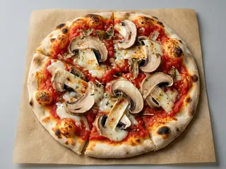 Cotto e funghi