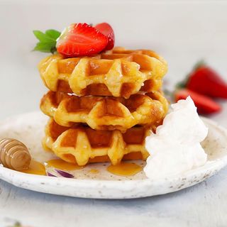 Waffles alla pastiera napoletana