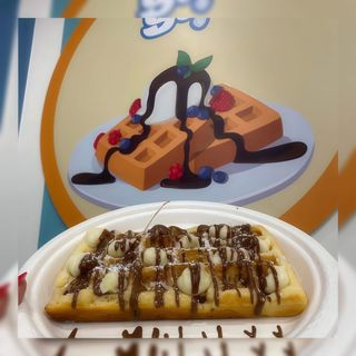 Waffle con Mascarpone & Nutella