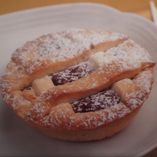 Crostata con marmellata di albicocca monoporzione
