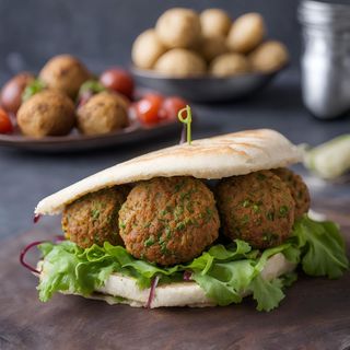 Panino con falafel