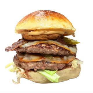 Double Bacon King Burger