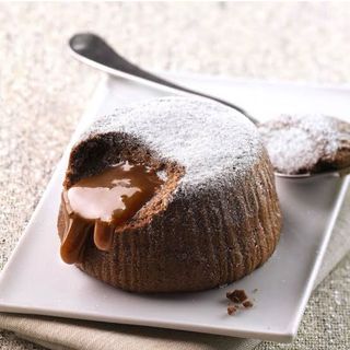 Soufflé al cioccolato con Nutella e pistacchio