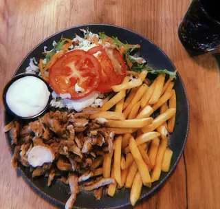 Menu piatto kebab