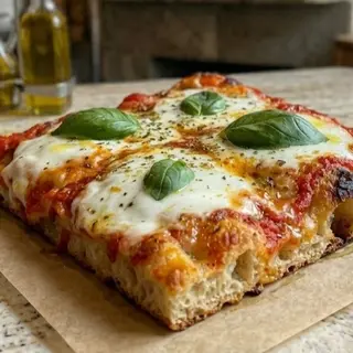 Pizza al trancio margherita