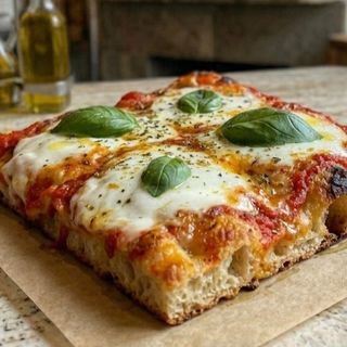 Pizza al trancio margherita