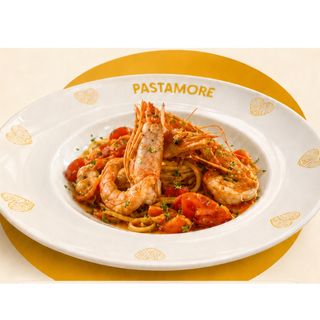 Spaghetti al Pomodoro e Gamberi