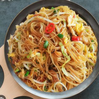 spaghetti con gamberi