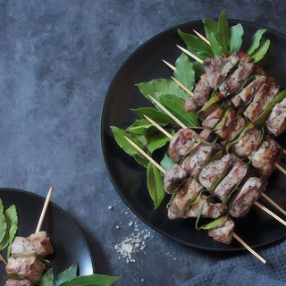 Spiedone di manzo con patate