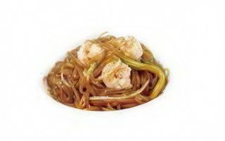 166 Spaghetti di soia con gamberi