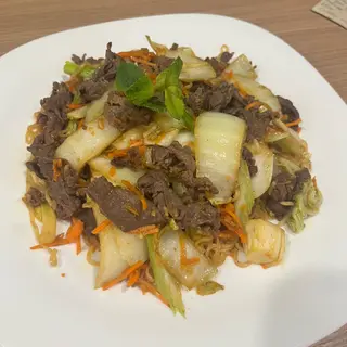 N2 Pasta riccia fritta con manzo