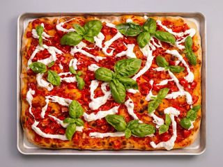 Pomodorini e stracciatella - 1/4 teglia