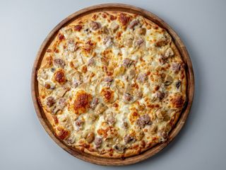 Salsiccia, funghi champignon - 1/2 teglia