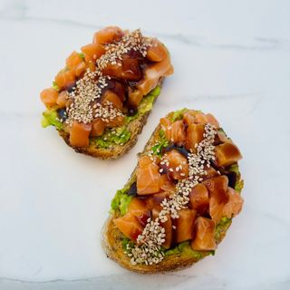 Avocado toast salmon