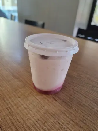 Gelato yogurt e frutti di bosco