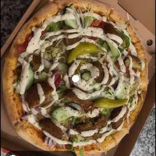 Pizza falafel