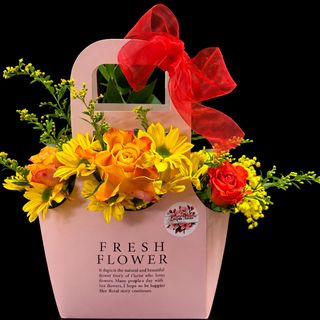 Flowers in bag Tone Yellow