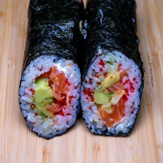 Salmon burrito