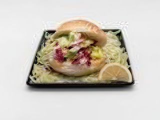 Panino con lattuga e radicchio