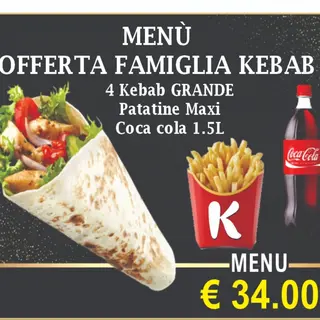 Menù Famiglia Piadine Maxi