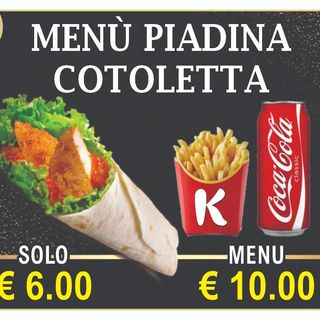 Menù Piadina Cotoletta