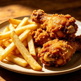 Pollo fritto con sale e pepe