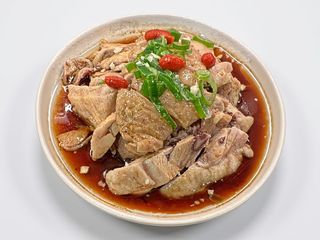 pollo con olio aglio e cipolla/葱油鸡