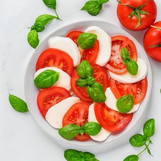 Caprese con mozzarella di bufal