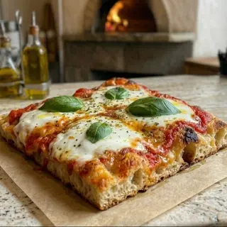 Pizza al trancio margherita