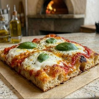 Pizza al trancio margherita
