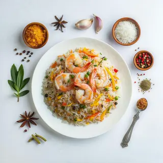 Jhinga biryani
