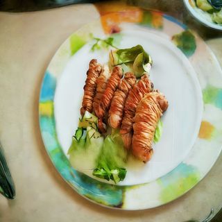 SPIEDINO DI TORCINELLI CON PATATINE FRITTE