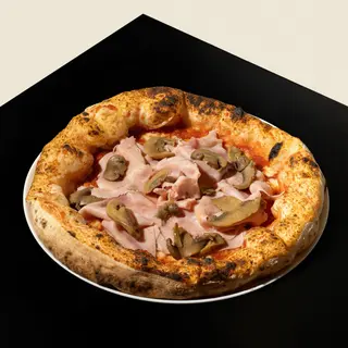 Cotto e funghi