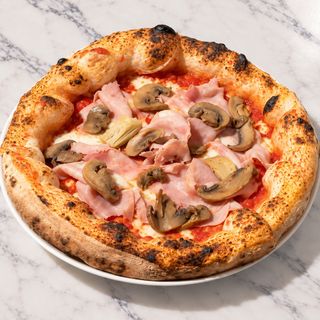 Cotto e funghi