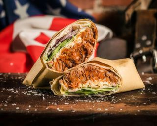 Burrito de pulled pork