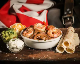 Shrimps fajitas