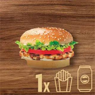 Barbecue burger - menù