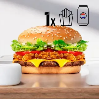 Chicken e beef burger - menù