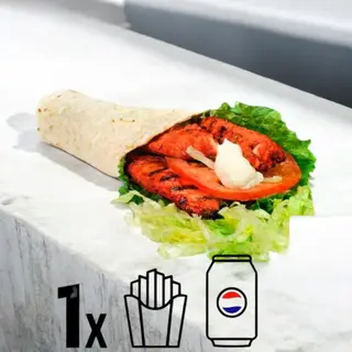 Barbecue wrap - menù