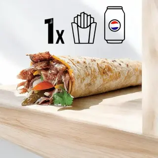 Wrap kebab - menù