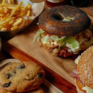 Bagel breakfast deluxe menu