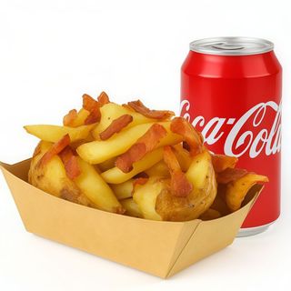 Menù con patatine e bibita