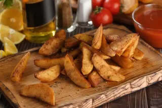 Patate rustiche con cheddar - 1 porzione